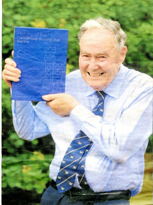 Ken Drake with his History of Cantabs